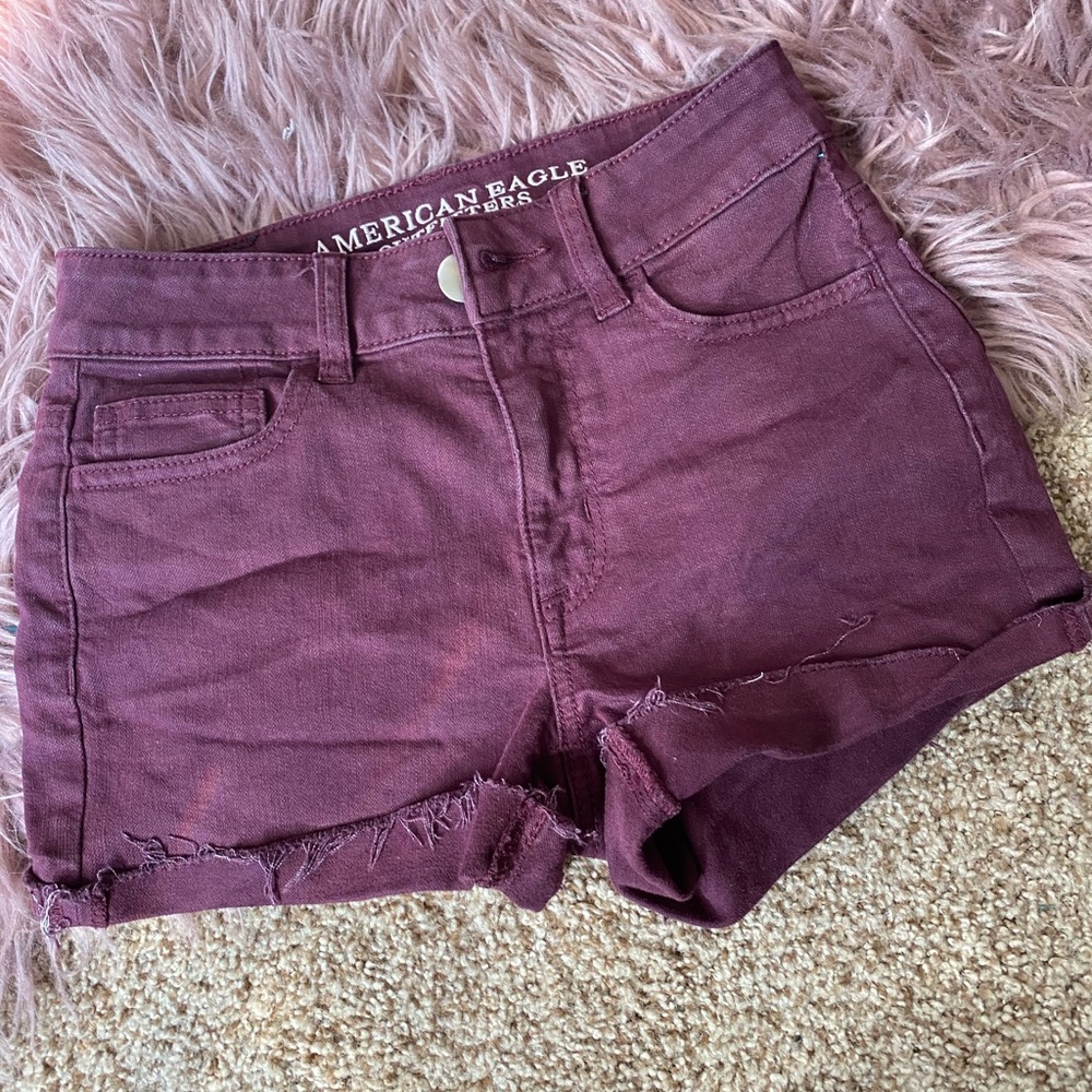 american eagle Burgundy denim